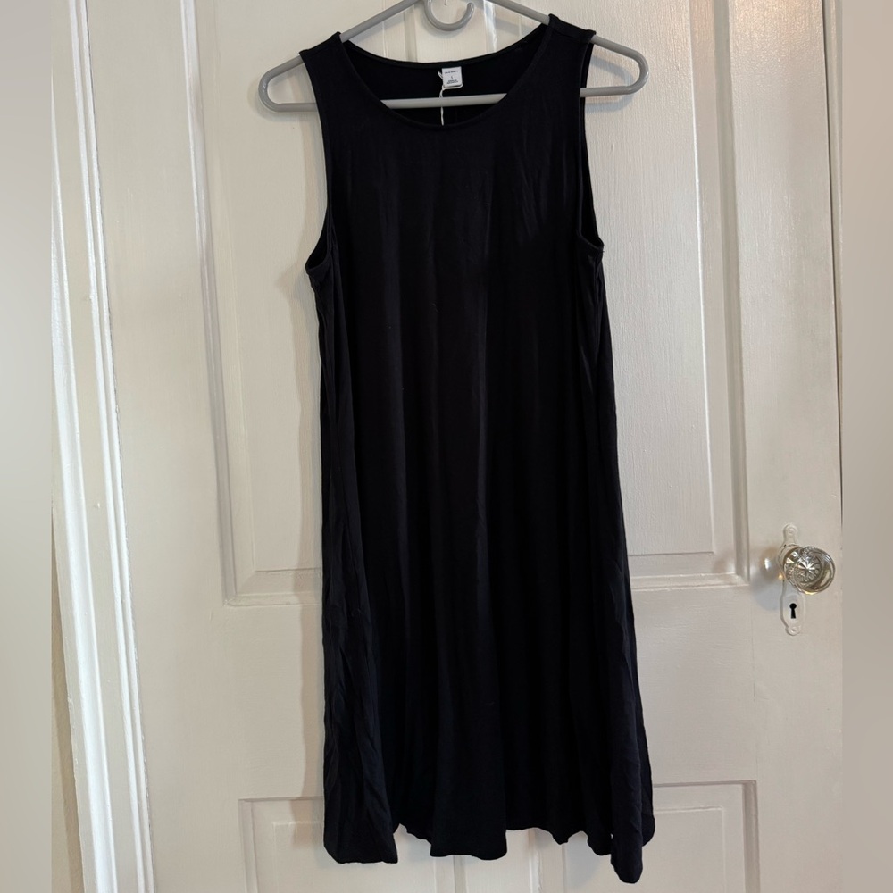 Old Navy Black Midi Dress Large